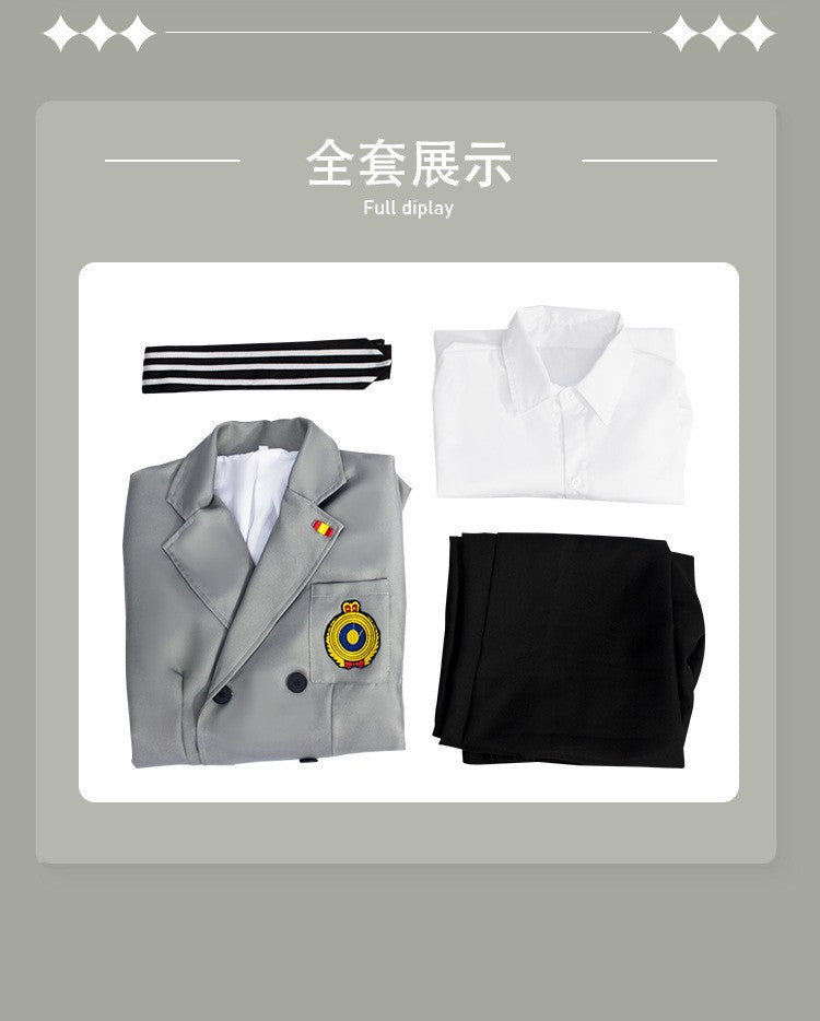 Persona 5 Goro Akechi Crow Cosplay Costume Anime Game Roleplay Halloween Uniform Men Women Convention Full Set