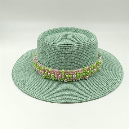 Bucket hat letters summer ladies bucket hat sun hat ladies straw hat fedora hat European men and women hat letters