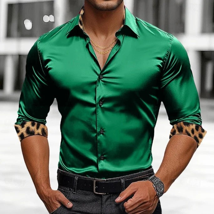 Spring summer Autumn Winter formal men's long-sleeved shirt Luxury wrinkle-proof non-ironing solid color business casual bu