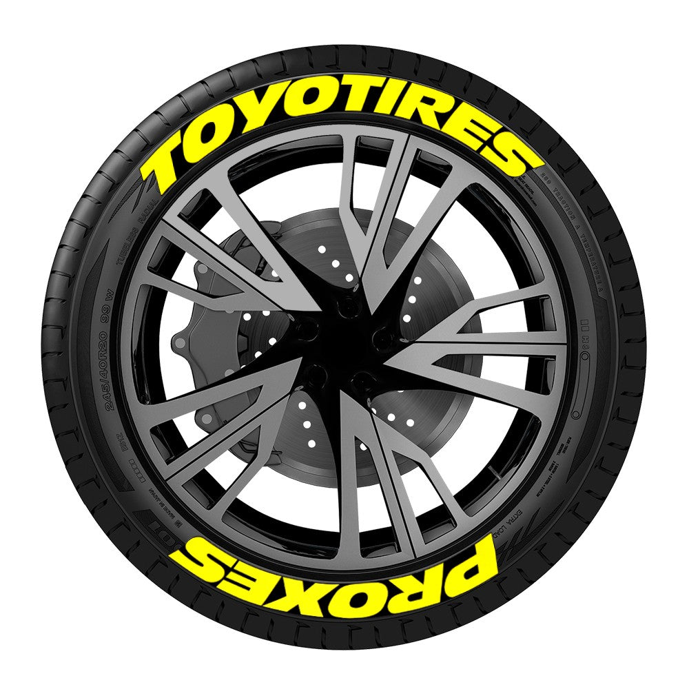 8 peças/lote Letras para pneu de carro Tuning Universal 3D PVC Permanente Adesivos de Decoração de Pneus para Motocicleta