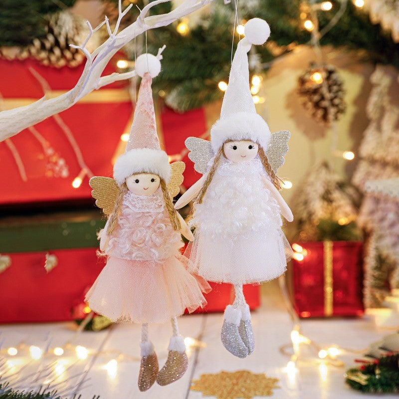 2024 New Year Gift Cute Christmas Angel Doll Xmas Tree Ornament Noel Deco Christmas Decoration for Home Natal Navidad 2023 Decor