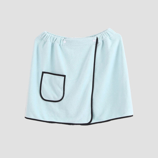 Men's Bath Skirt Hotel Household Simple Fine Fiber Adjustable Bath Towel Size Is Suitable For Men Weighing Less Than 90 KG Wear