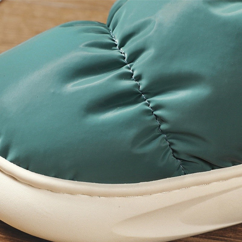 Outdoor Plush Warm Men's Snow Boots Winter Couple Cotton Shoes Down Non-Slip Waterproof Fashion Kids Shoes Slip on Soft Sneakers