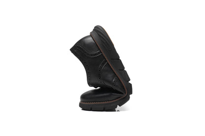 BHKH Male Sneakers Autumn/Winter traf Leather Men Casual Shoes Business Work Office Lace-up Dress shoes For Men Size47