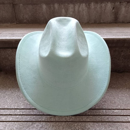 Suede Cowboy Hat Double Concave Top Classic Vintage Mens Womens Western Cowboy Hat ?????????? ?????