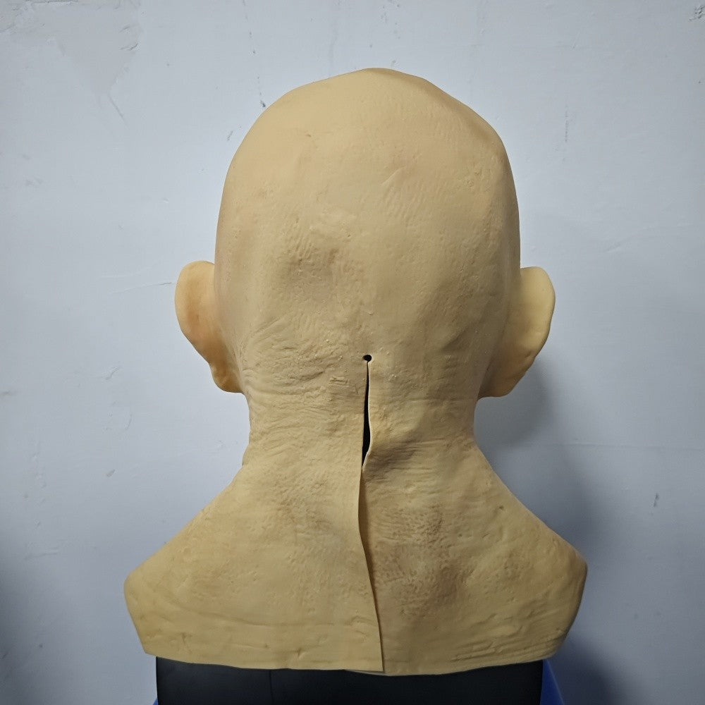 Old Man Latex Mask Bald Man Full Head Mask Halloween Cosplay Party Masquerade Props Realistic Wrinkle Old Man Head Cover