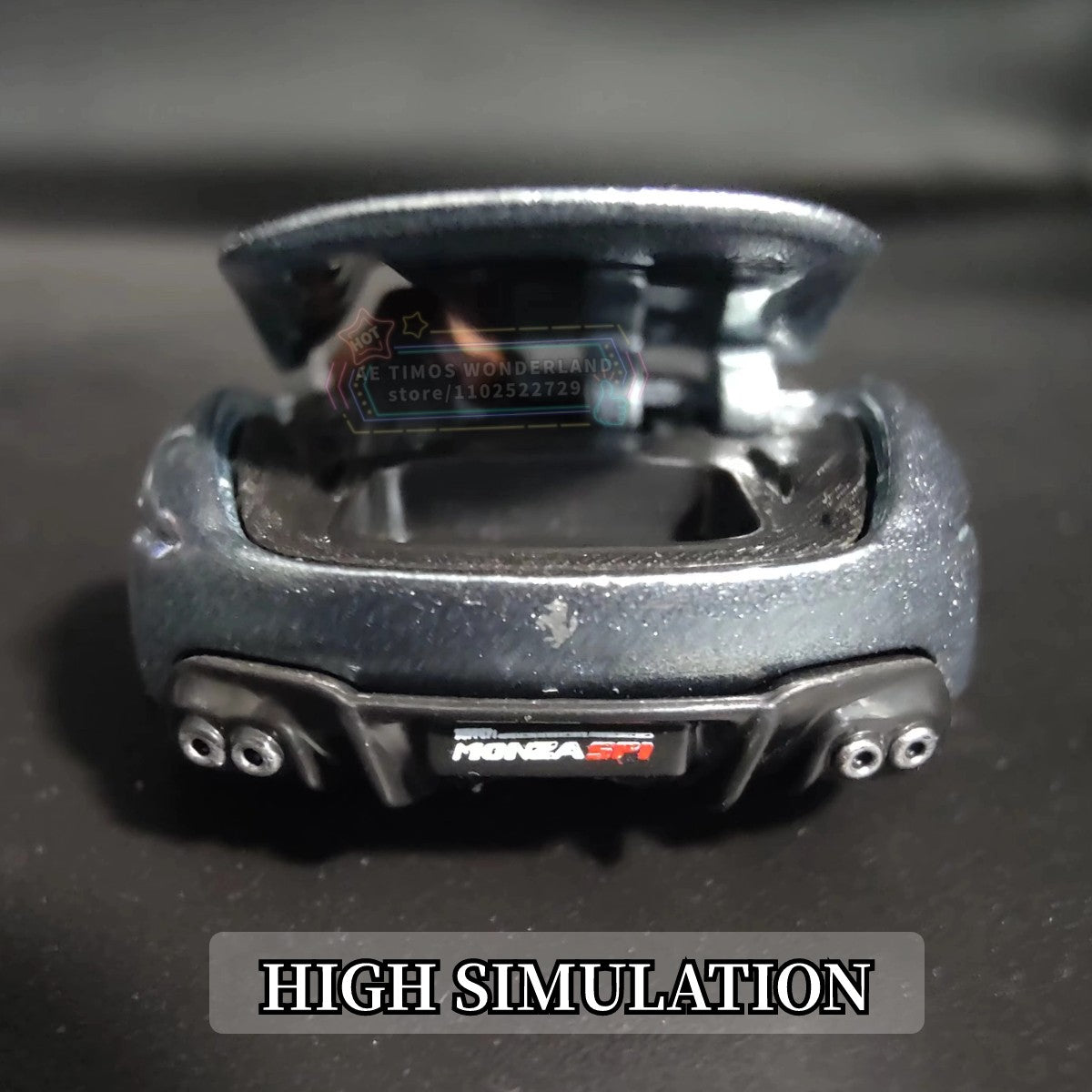 1/64 Ferrari Monza SP1 Replica Mini Car Model Scale Miniature Art Diecast Vehicle Figure Collection Hobby Lifestyle Kid Gift Toy