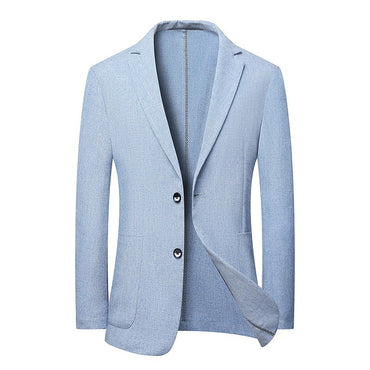 2024 Summer Ice Silk Blazers Elasticity Men's Thin Windbreak Classic Solid Color Casual Business Suit Jackets Office Social Coat