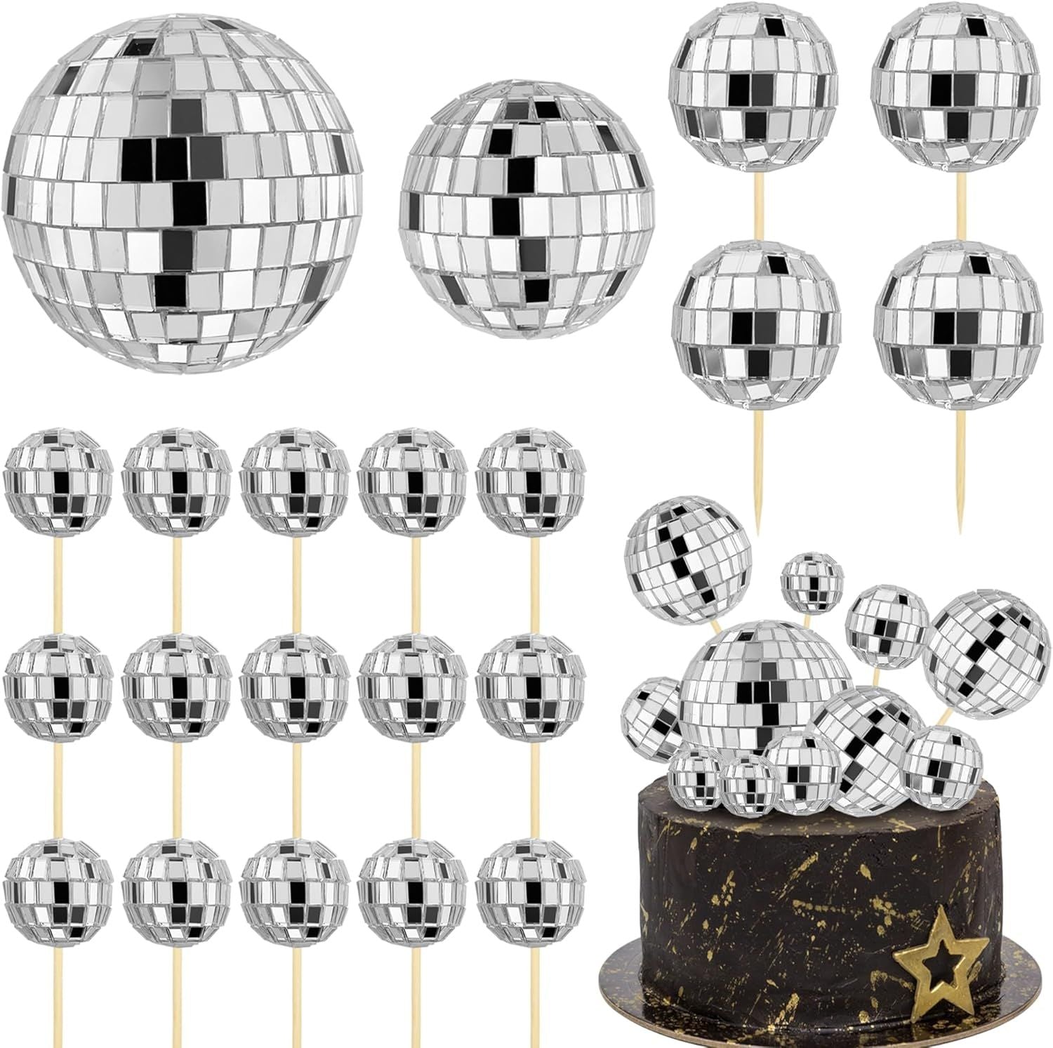 12Pcs Iridescent 4D Round Foil Balloons 22/12/10IN Holographic 4D Foil Balloons Helium Air Globos Mermaid Birthday Wedding Decor