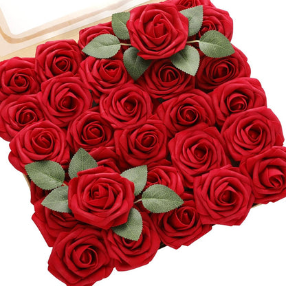 Artificial Flower PE Foam Rose Wedding Wreath Bride Bouquet Festival Decoration Accessory Home Room Outdoor Yard Diy Cheap Props