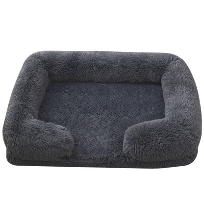 Ninho de Animais de Estimação Circular Longo de Pelúcia de Inverno, Cama para Cachorro, Cama para Gato, Almofada Macia para Animais de Estimação, Suprimentos para Animais de Estimação