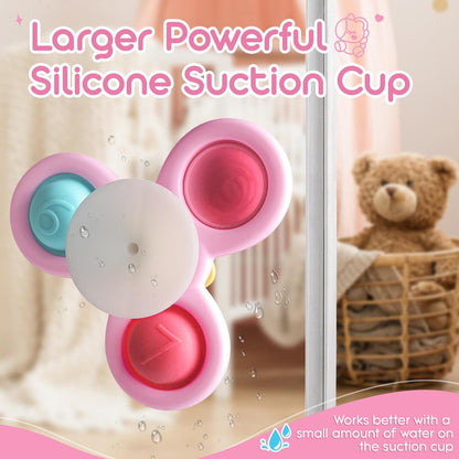 Baby suction cup rotating toy set, dreamy fairy tale series rotating music, cute cartoon image with diverse gameplay and gifts