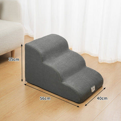 Rampa Escada Antiderrapante para Cães e Gatos, Esponja de Espuma de Memória, Sofá para Cães Idosos, Removível e Lavável, Escadas para Animais de Estimação, Suprimentos para Animais de Estimação