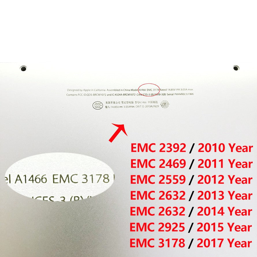 Placa Lógica Original A1466 para Macbook Air 13" A1369 A1466 Placa-mãe i5 i7 4GB 8GB 2010 2011 2012 2013 2014 2015 2017