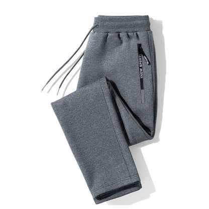 Calça casual masculina primavera e outono nova solta reta calça comprida calça jogger esportiva da moda
