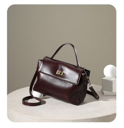 Women Cowhide Genuine Leather Tote Bag Lady Designer Luxury Soft Leather Handbag Fashion Crossbody Bags Female Shoulder Handbag