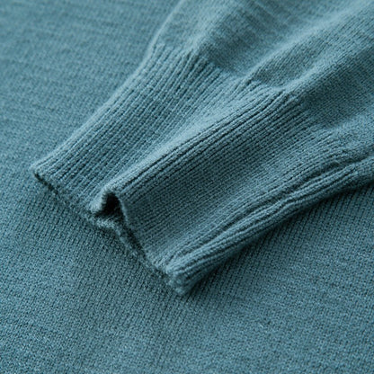 Hot Selling Original Quality Men's Knitted Sweater Striped Sleeves Cartoon Print O-Neck Pullover Autumn Winter Casual Menswear