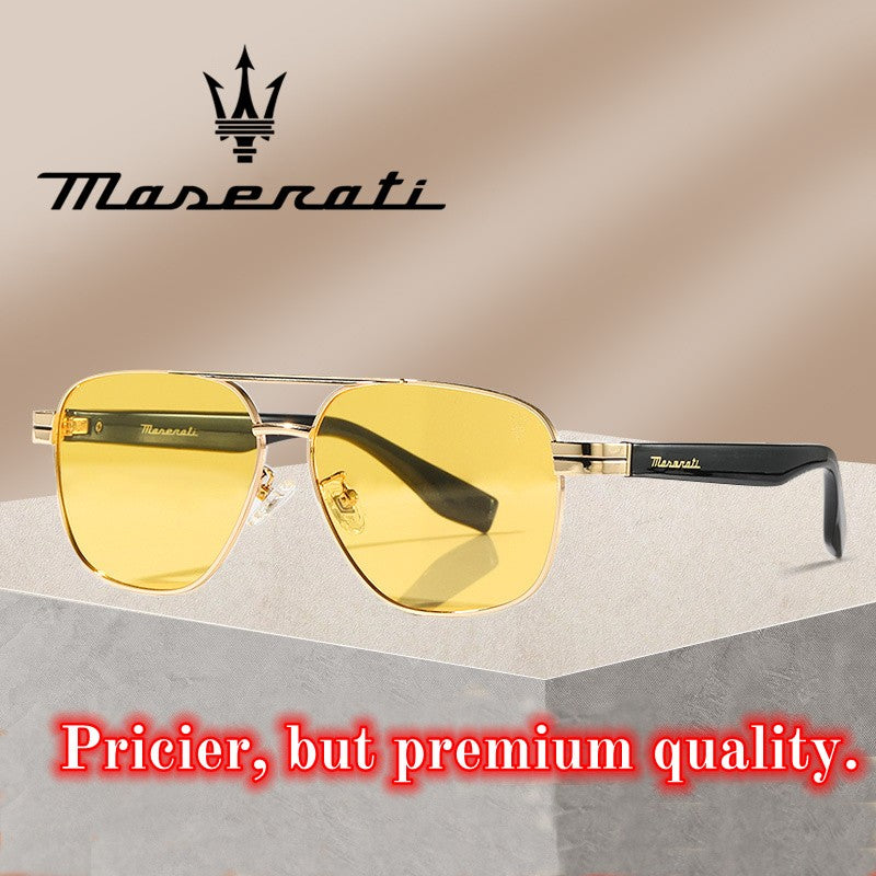 Óculos de sol de luxo MASERATI para ciclismo, proteção UV400, com escudo anti-reflexo 10783