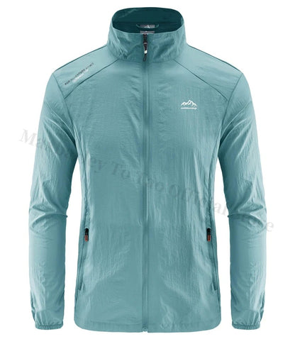 Men's Summer Skin Quick Dry Hiking Jacket Waterproof Sun UV Protection Coats Men Outdoor Sports Fishing Camping Running Jacket