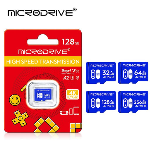 V30 U3 High Speed Memory Card 32GB 64GB 256GB Flash UHS-3 Micro Mini SD Card For 4K HD Camera / TV / Nintendo Switch / Gopro UAV