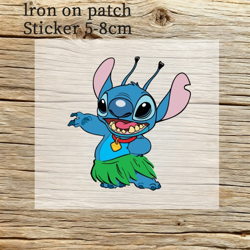 Conjunto Disney Anime Stitch 3 Peças Gorro Luva Cachecol Infantil Menina Quente Macio Tricô Inverno Acessórios Casuais Moda Presente de Aniversário Perfeito
