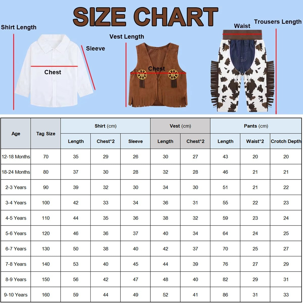 Kid Boys Cowboy Costume Children Western Cowboy Costumes Purim Cosplay Halloween Event Dress Up Party Stage Performance Outfits
