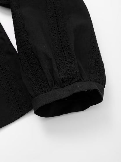 Embroidery Blouses For Lady Y2K Tops Harajuku Fashion Vintage Blouse Elegant Women's Luxury Blouses Long Sleeve Shirt