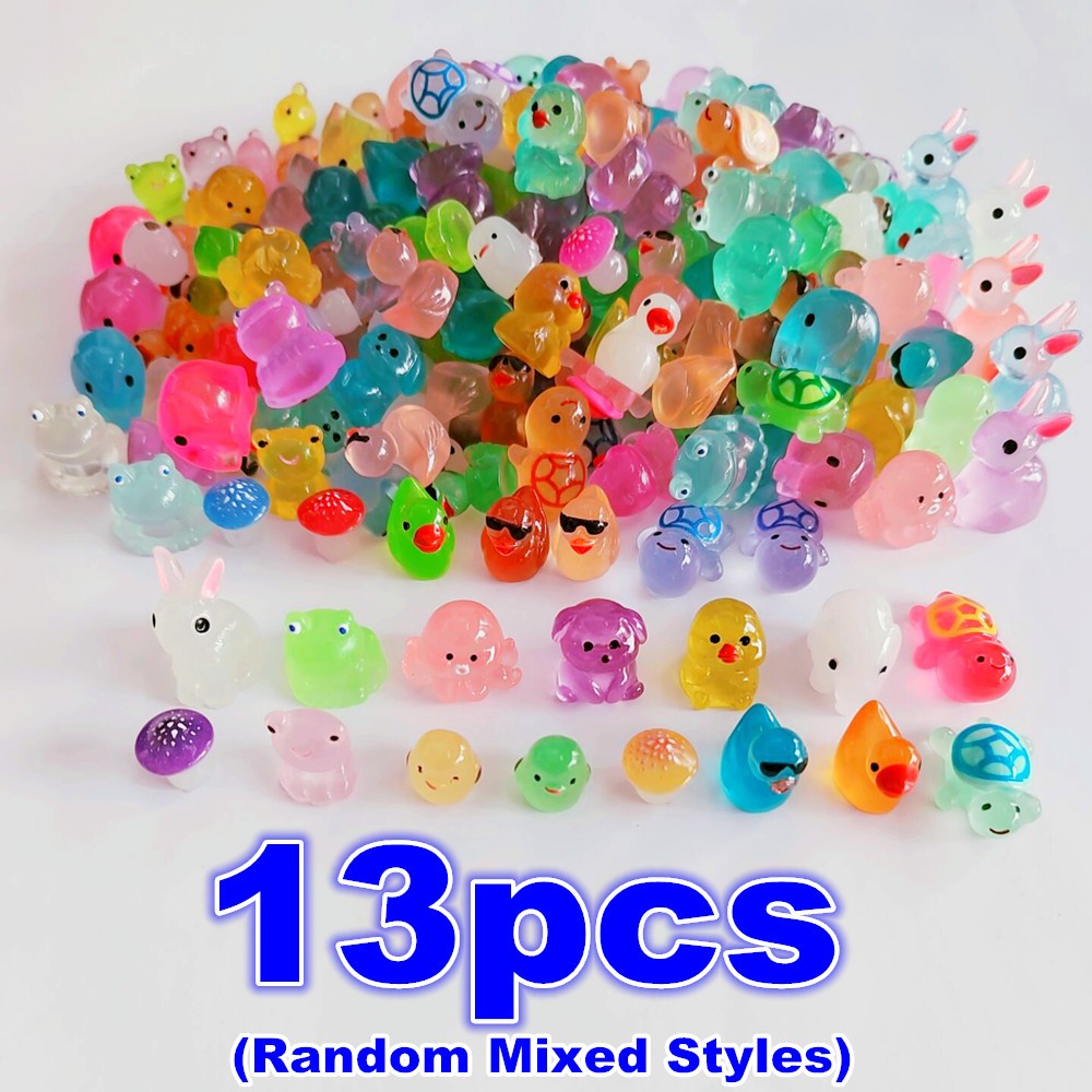 Luminous Mini Resin Animals, Including Tiny Glowing Ducks, Perfect for Decorating Fairy Gardens, Aquariums, And Dollhouses