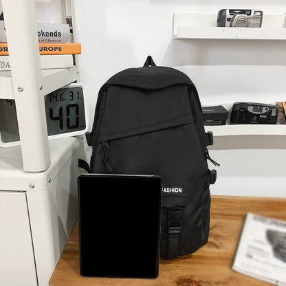 Mochila Escolar para Ensino Médio, Mochila Masculina para Campus, Mochila Feminina de Viagem Simples de Grande Capacidade