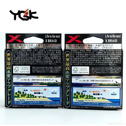 Linha de Pesca YGK X-BRAID UPGRADE X8 100% Original, Linha de Pesca Japonesa de Super QUALIDADE X8 Linha PE 14LB 16LB 22LB 25LB 30LB 40LB 45LB