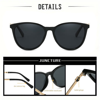 JUNCTURE Polarized Women Sunglasses Fashion Cat Eye Sun Glasses Gradient Lady Glasses Party Holiday Gifts Sunglasses for Women