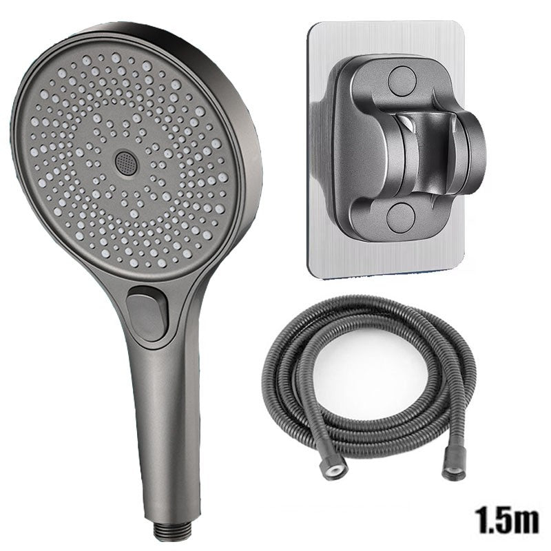 Chuveiro de tela grande com 3 modos de velocidade, acessórios portáteis para chuveiro, suprimentos de banheiro, kit completo de acessórios de chuveiro