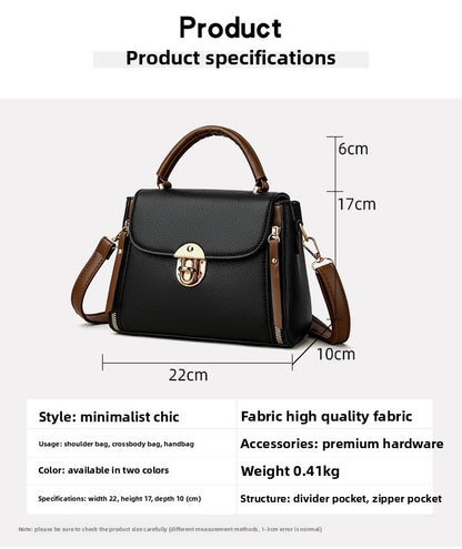 Vintage Handbag Women Fashion Crossbody Shoulder Bag Simple Small Square Bag Versatile Trendy