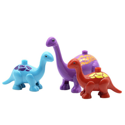Grandes Blocos de Montar Animais Acessórios Compatíveis com Conjuntos de Tijolos de Zoo Dinossauro Criatividade Brinquedos DIY para Crianças Presente