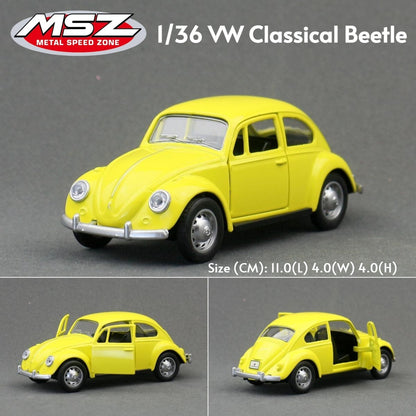 MSZ 1/43 Audi RS7 R8 RS5 Q7 Volkswagen T1 Bus Beetle Toy Car Model Diecast Metal Miniature Pull Back Collection Gift Children
