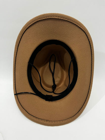 Rivet Hat Outdoor Felt Hat Western Hat Windproof For Windy Conditions Horseback Riding Western Events