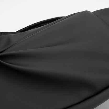 1 men's multifunctional sports waist bag - multi-layer zipper closure, adjustable chest bag, sports style crossbody bag