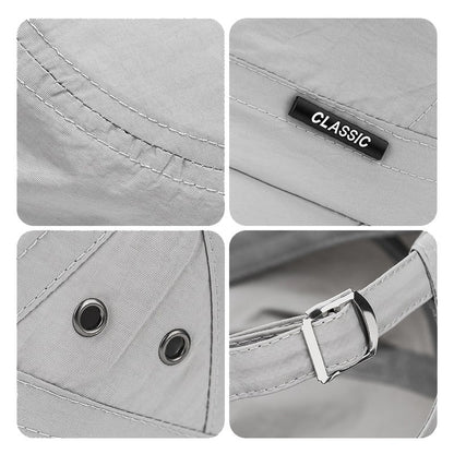 New Mens and Womens Flat Cap Venting Holes On The Military Academy Cadet Caps Fashionable Classic Outdoor Casual Sport Sun Hat