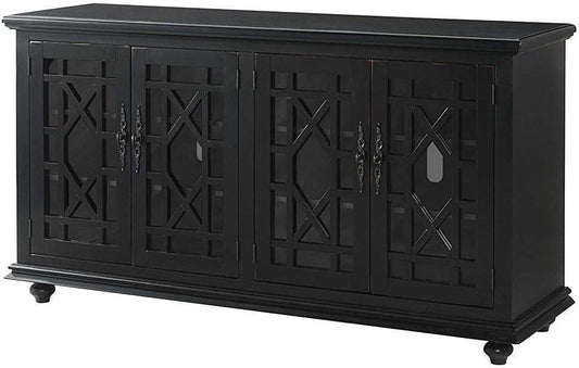 "Elegant TV Stand - 63" W x 35" H Slim Media Console, Modern Design for Living Room & Bedroom";;VERDADEIRO;;"Antique Black