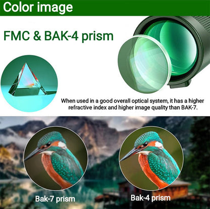 80x100 HD ZOOM Telescópio Monocular Potente Binóculos Portáteis Telescópio de Longo Alcance Caça Acampamento Com Tripé Suporte Para Celular