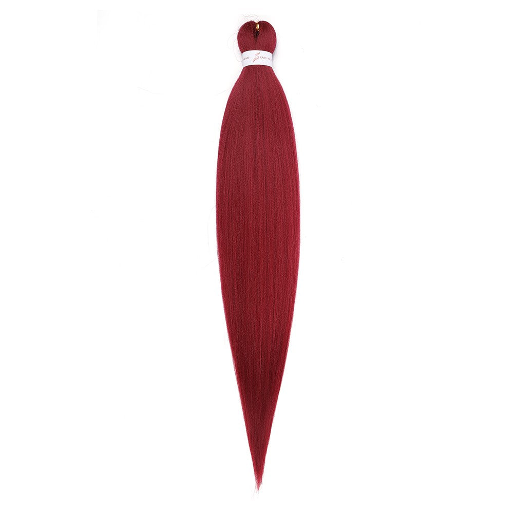 Cabelo Sintético Trançado Pré-esticado Profissional Sem Coceira Fibra Que Sela Em Água Quente 30'' Ombre Textura Yaki Extensões de Cabelo para Trança