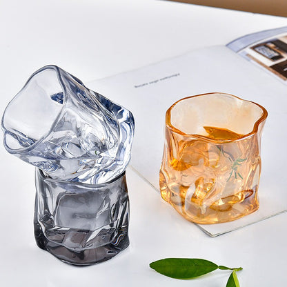 Copo de uísque cinza-fumaça 190ml, copo Old Fashioned de base pesada, conjunto de presente para bar, caneca de cerveja de cristal, direto da fábrica