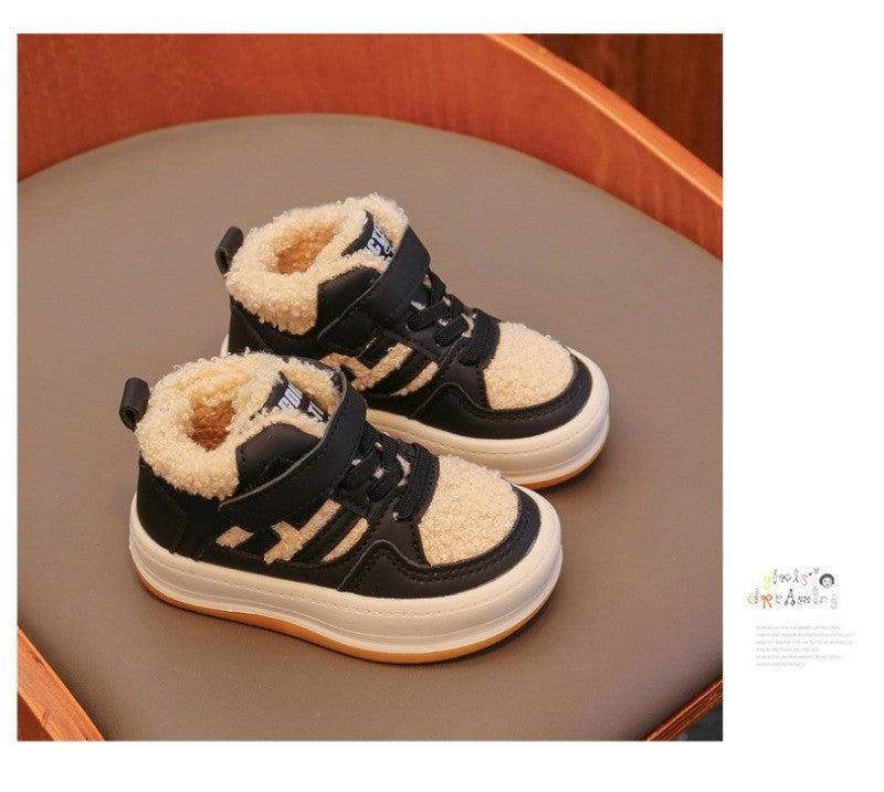 Winter Children Snow Boots for Boys Girls Fashion Baby Kids Outdoor Sneakers Ankle Booties Warm Plush Running Sports Kids Shoes