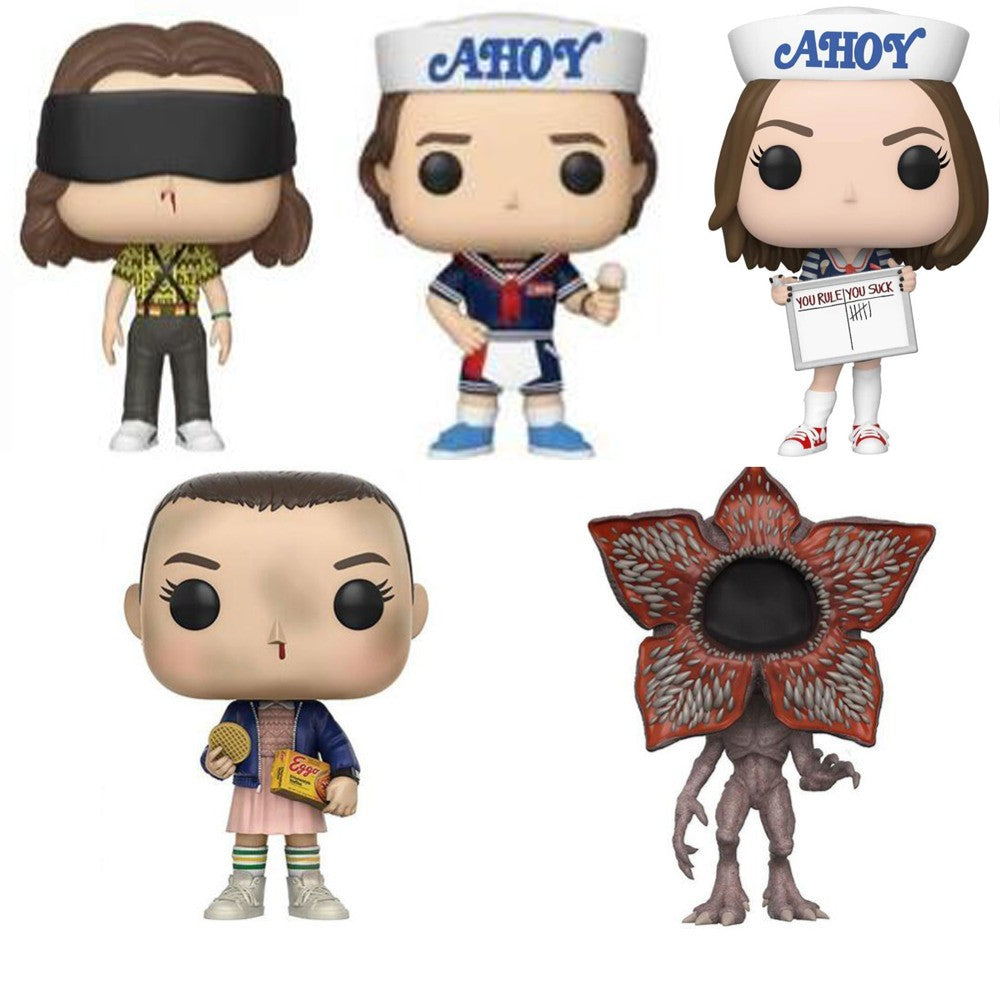 Eleven Dustin Steve Robin 10cm Action Figure Toys Vinyl Dolls for Collection