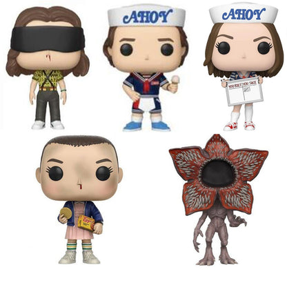 Eleven Dustin Steve Robin 10cm Action Figure Toys Vinyl Dolls for Collection