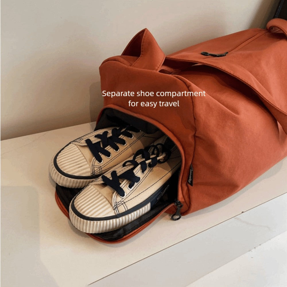 Portable Multifunction Travel Tote Bag High Capacity With Shoes Pocket Sports Gym Bag Luggage Shoulder Bag Fitness Yoga Daypack