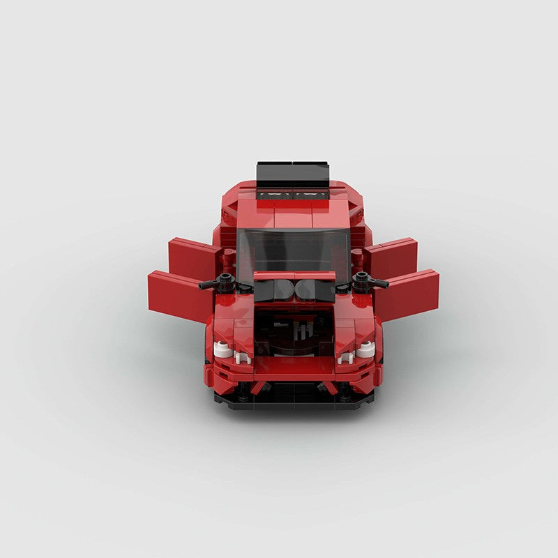 MOC Speed Sports Super Carro de Corrida Blocos de Montar DIY Tijolos Cidade Rally Técnico Grande Veículo de Corrida Presente de Natal Brinquedo