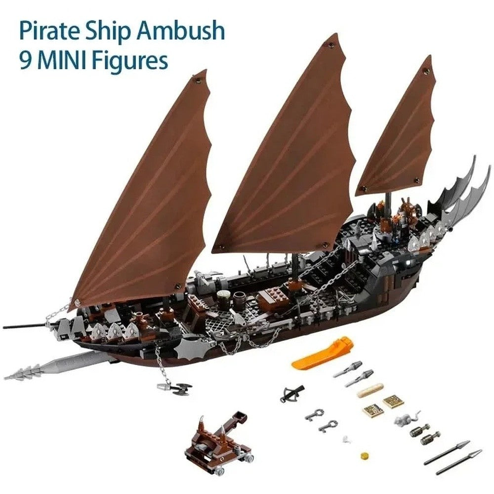 756PCS Ambush Ship Model Kit 79008 Detailed Sea Adventure Ship DIY Educational Toy Christmas Birthday Gifts for fans Friends
