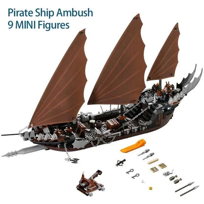 756PCS Ambush Ship Model Kit 79008 Detailed Sea Adventure Ship DIY Educational Toy Christmas Birthday Gifts for fans Friends