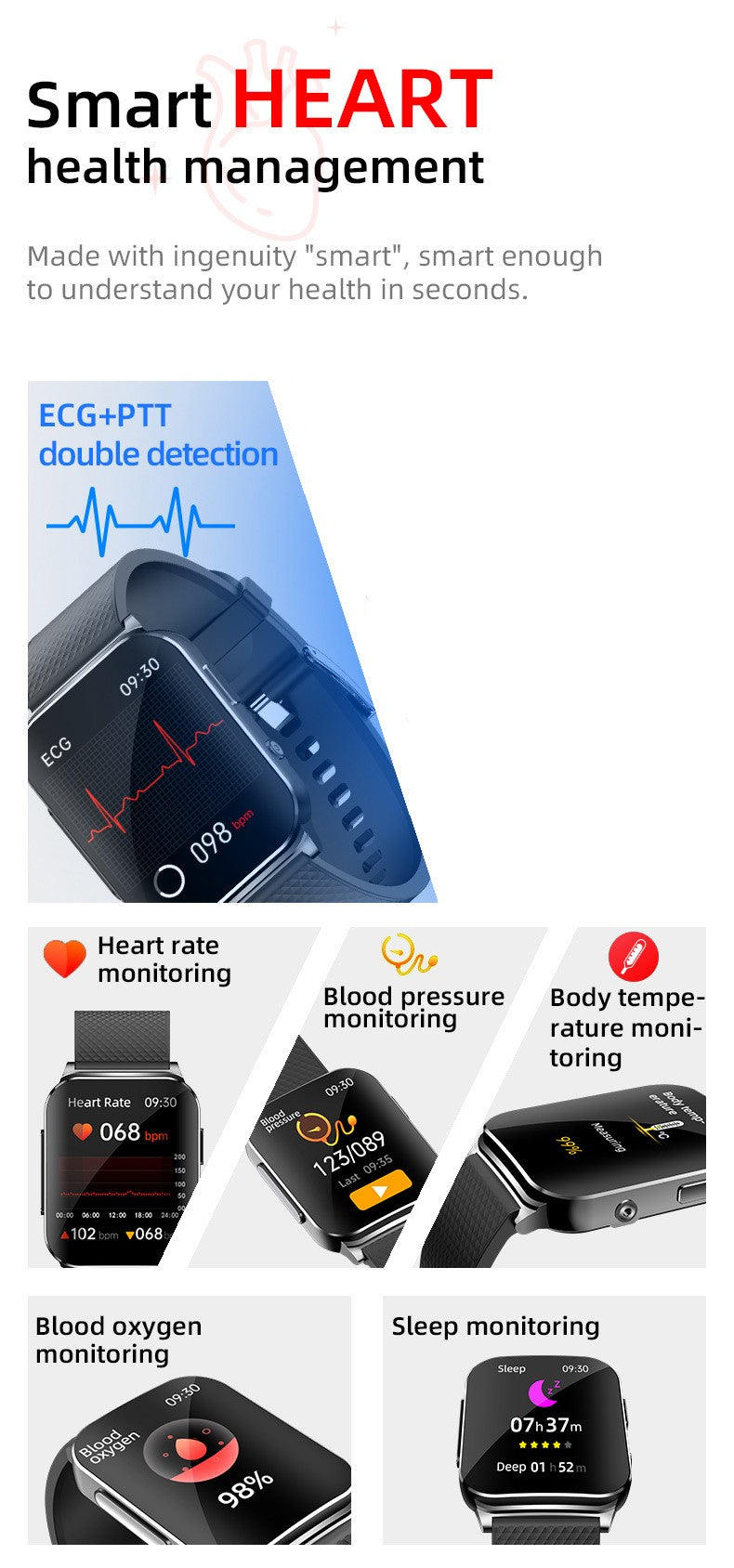 Smartwatch Inteligente 2025 NFC ECG Bomba de Ar Pressão Arterial Oxigênio no Sangue ECG+PPG Chamada Bluetooth NFC Para Homens e Mulheres Airbag